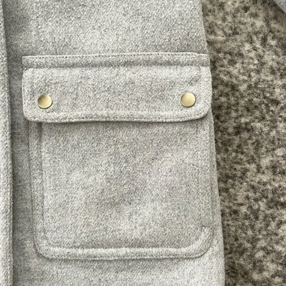 J. Crew Pea Coat with Faux Fur Hood - Picture 3 of 11